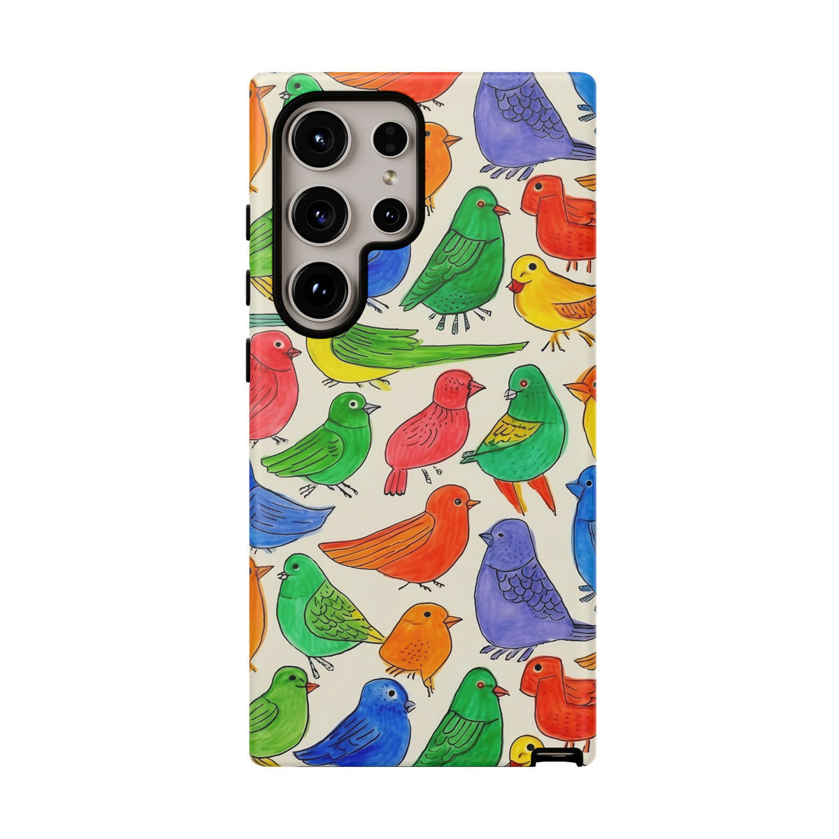 Birds Seamless Pattern Phone Case – Elegant and Timeless Avian Design 2