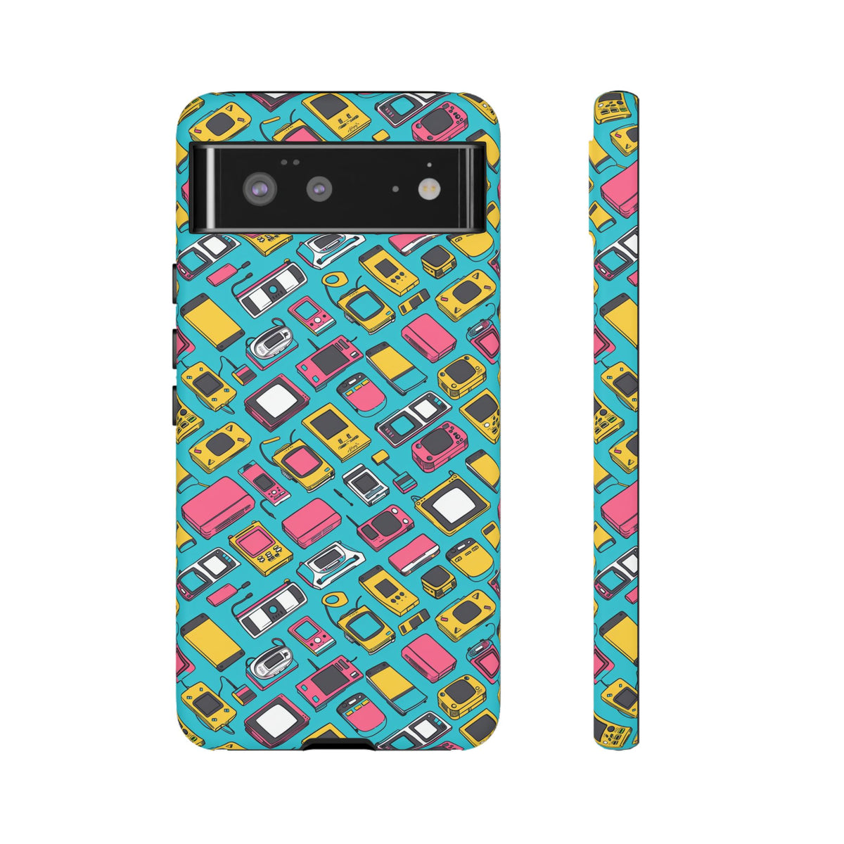 90s Themed Seamless Pattern Phone Case – Embrace Retro Style and Protection 237