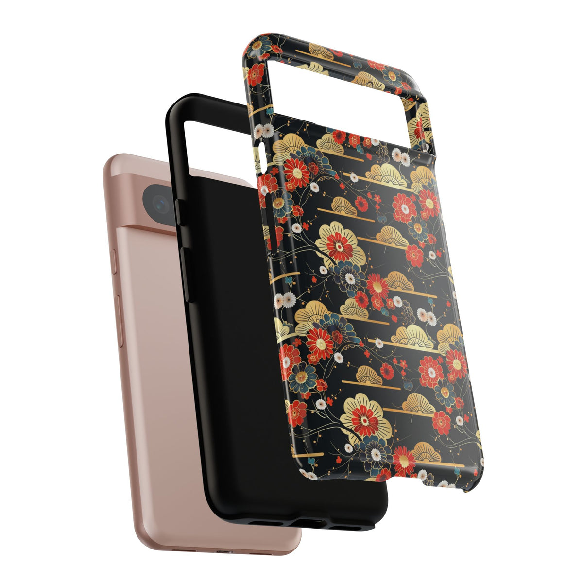 Japanese Pattern Phone Case – Elegant & Timeless Design for Your Phone 063