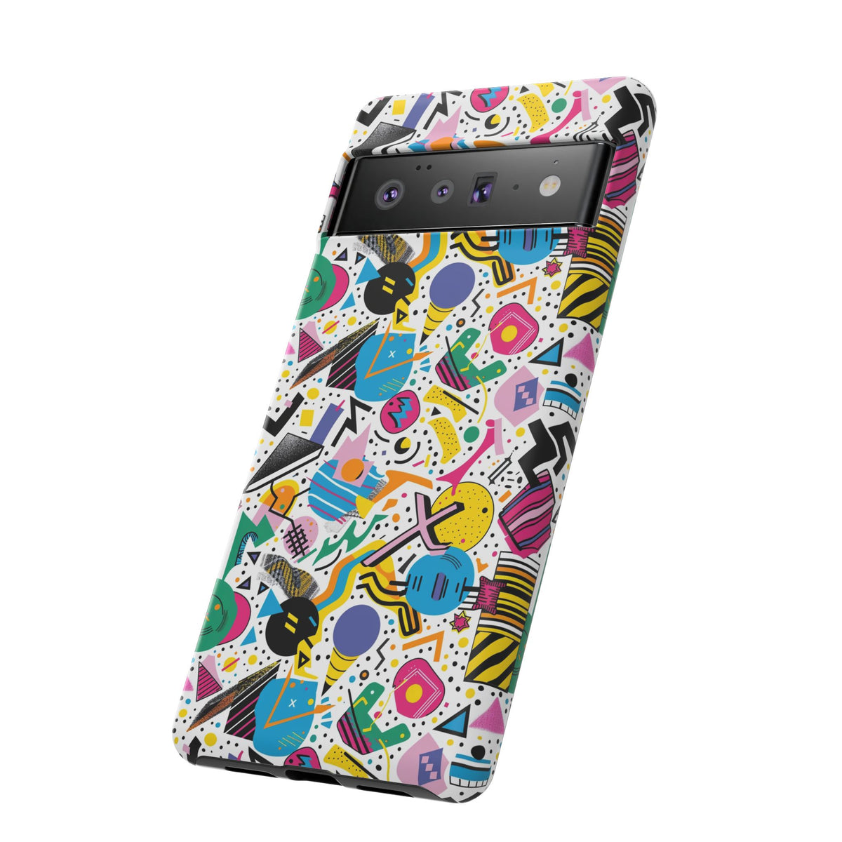 90s Themed Seamless Pattern Phone Case – Embrace Retro Style and Protection 225