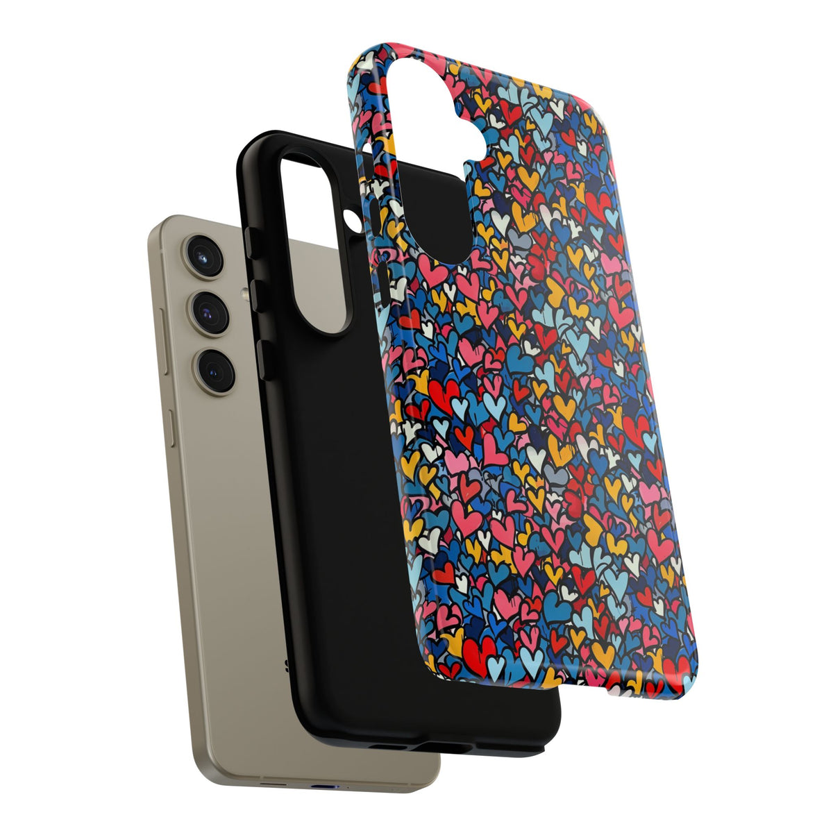 Heart Pattern Phone Case – Stylish & Loving Design for Your Device 820