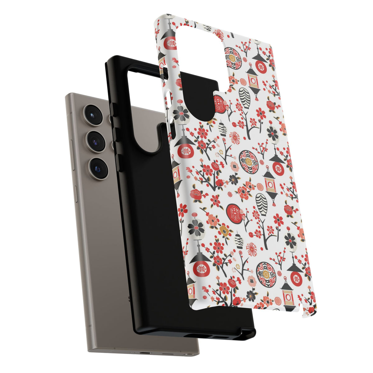 Japanese Pattern Phone Case – Elegant & Timeless Design for Your Phone 468