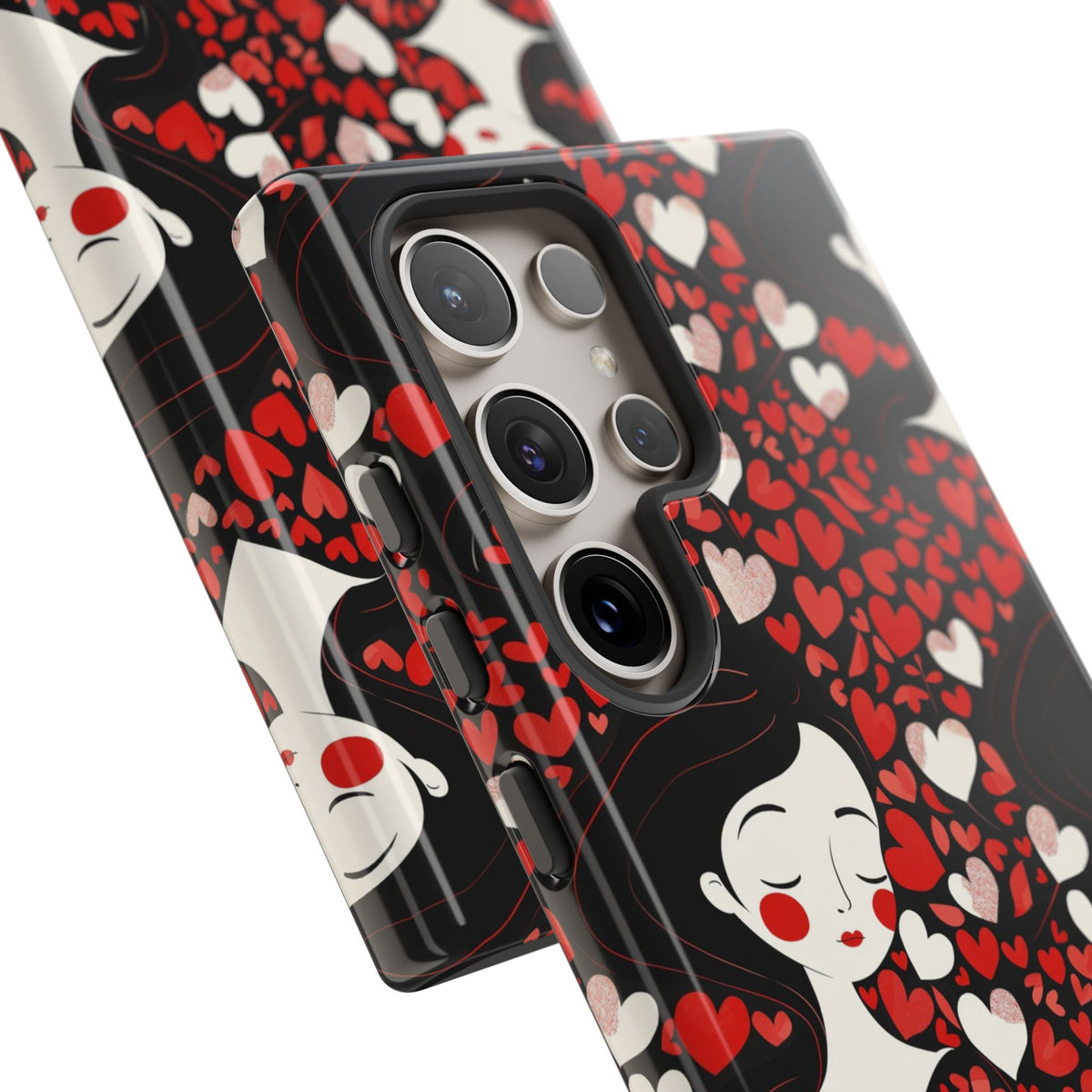 Heart Pattern Phone Case – Stylish & Loving Design for Your Device 232