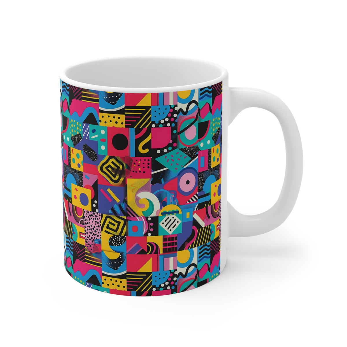 90s Retro Coffee Mug - Full Wrap Design 498