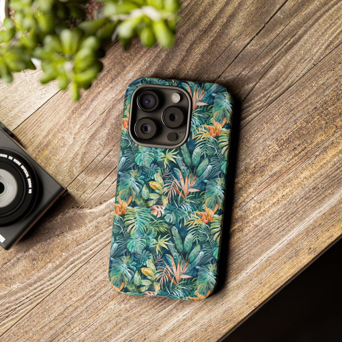 Jungle Pattern Phone Case – Exotic & Lush Design for Your Phone 333