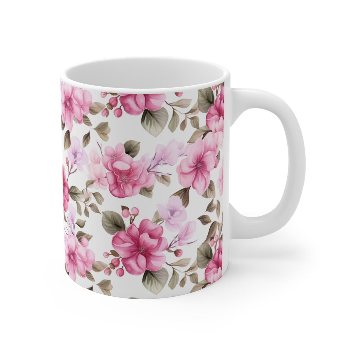 Various Watercolor Design All Over Coffee Mug – Unique Artistic Ceramic Coffee Cup 511