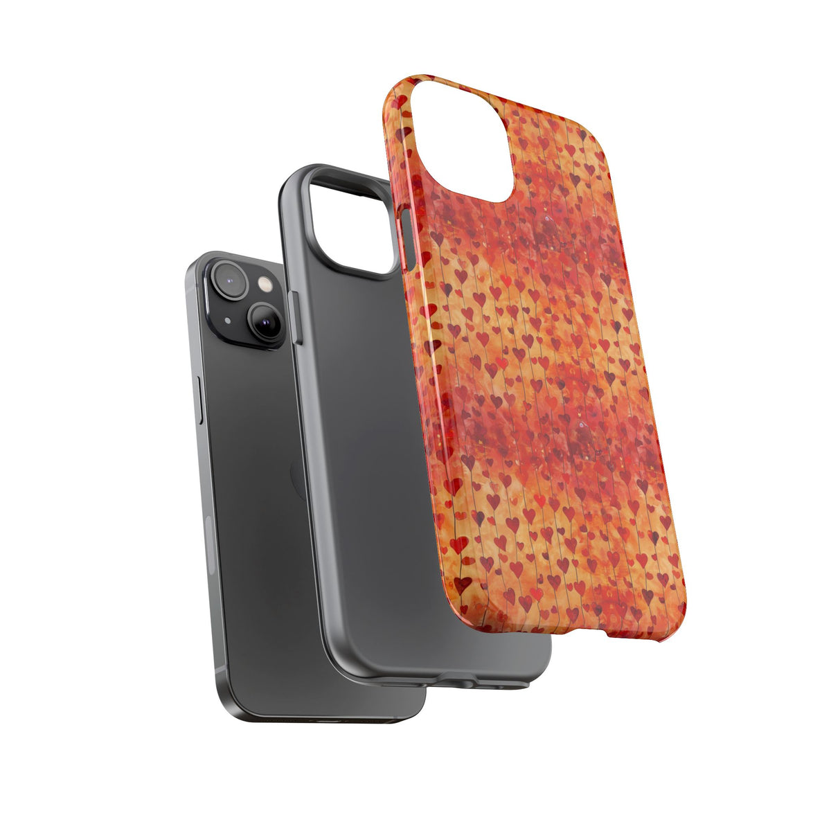 Heart Pattern Phone Case – Stylish & Loving Design for Your Device 827