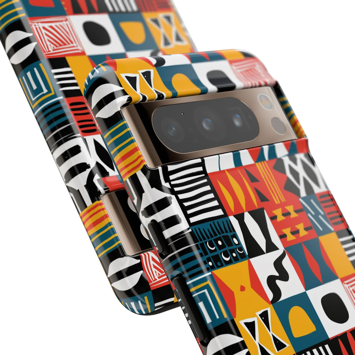 Stylish African Pattern Phone Case – Unique and Vibrant Protection 076