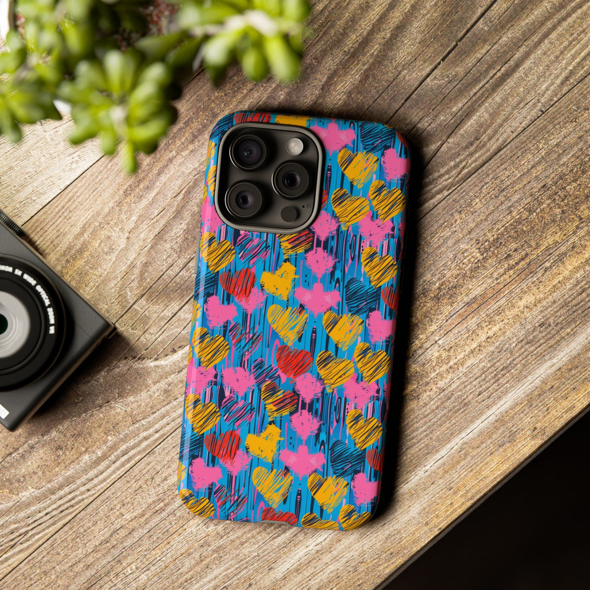 Heart Pattern Phone Case – Stylish & Loving Design for Your Device 262