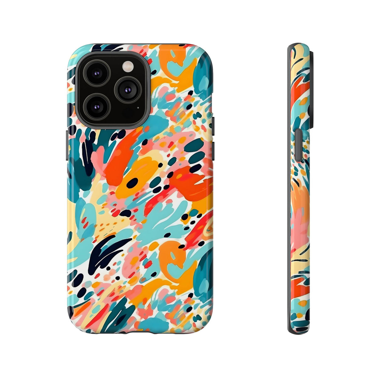 Abstract Painting Design Phone Case – Modern Art-Inspired Phone Cover 7