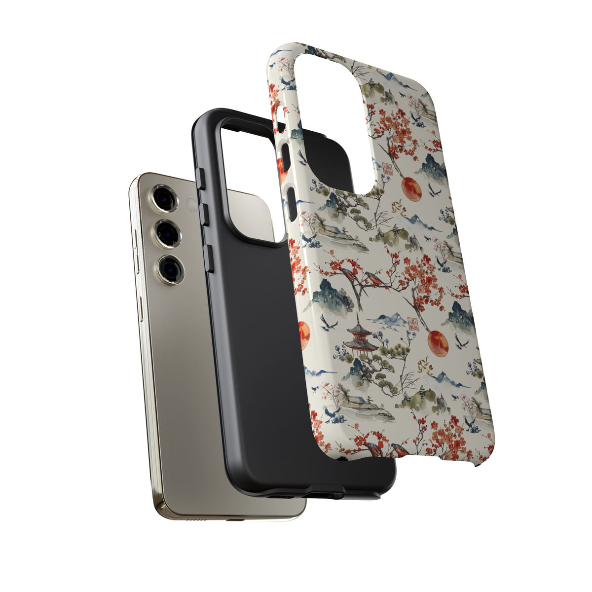 Japanese Pattern Phone Case – Elegant & Timeless Design for Your Phone 120