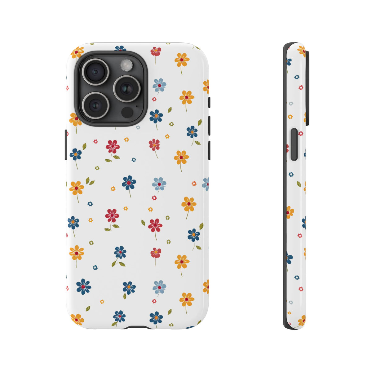 Wild Flowers Garden Stitch Phone Case – Nature-Inspired Floral Design