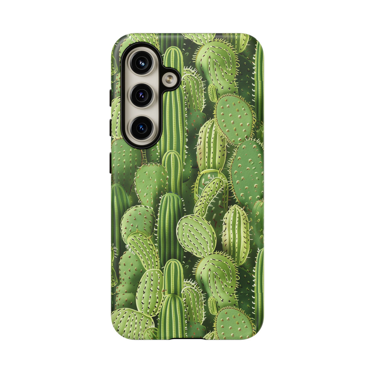 Cactus Embroidery Phone Case – Elegant and Unique Handcrafted Cactus Design