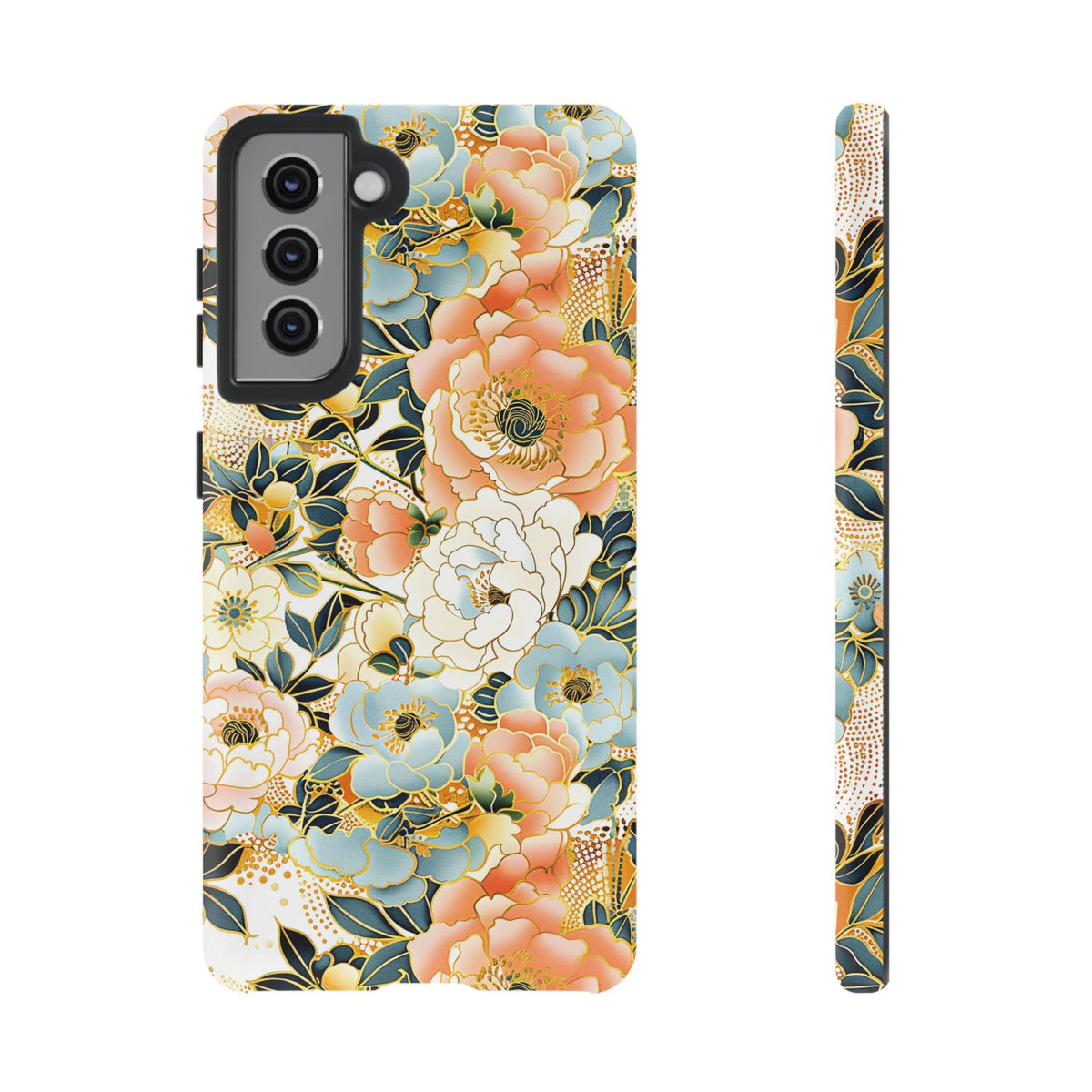 Japanese Blossom Asian Floral Design Phone Case – Elegant Floral Phone Cover 5