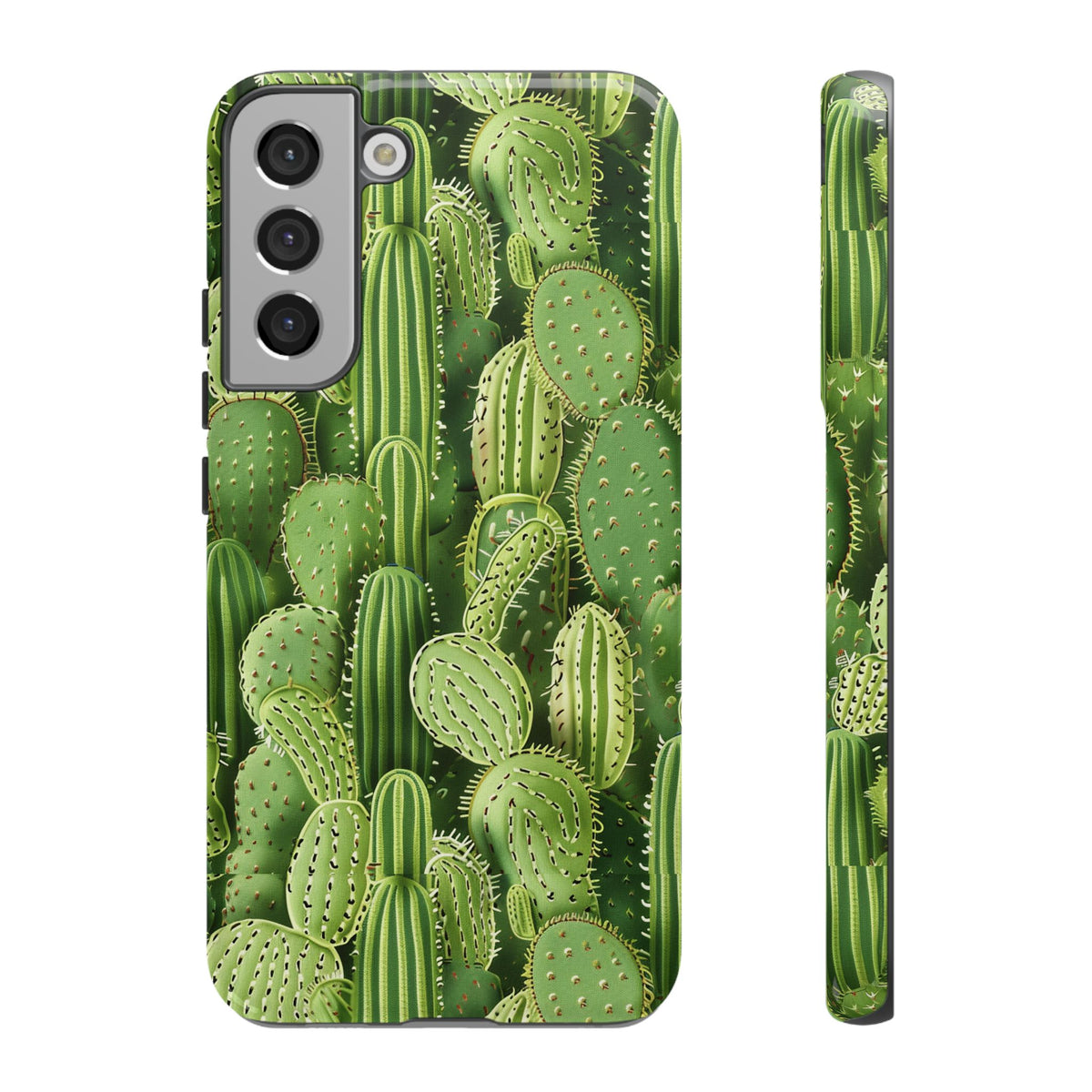 Cactus Embroidery Phone Case – Elegant and Unique Handcrafted Cactus Design