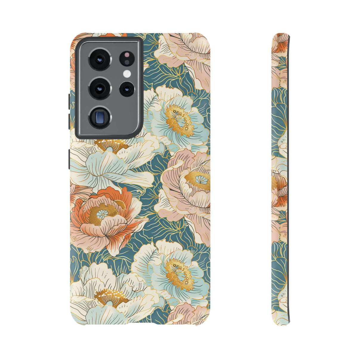 Japanese Blossom Asian Floral Design Phone Case – Elegant Floral Phone Cover 3