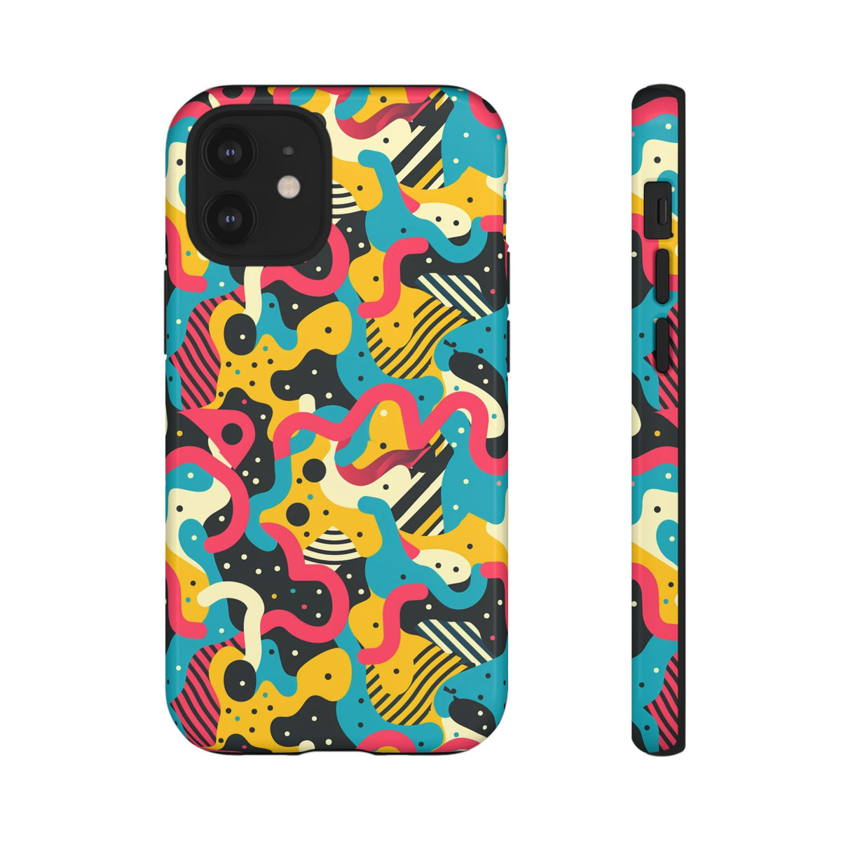 90s Themed Seamless Pattern Phone Case – Embrace Retro Style and Protection 238