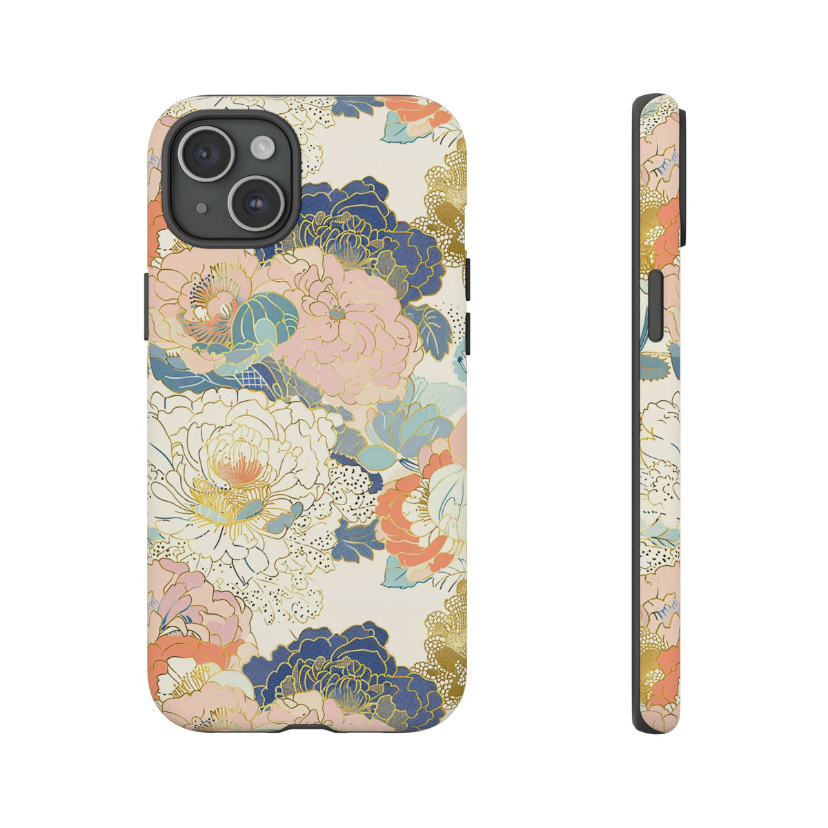 Japanese Blossom Asian Floral Design Phone Case – Elegant Floral Phone Cover 4