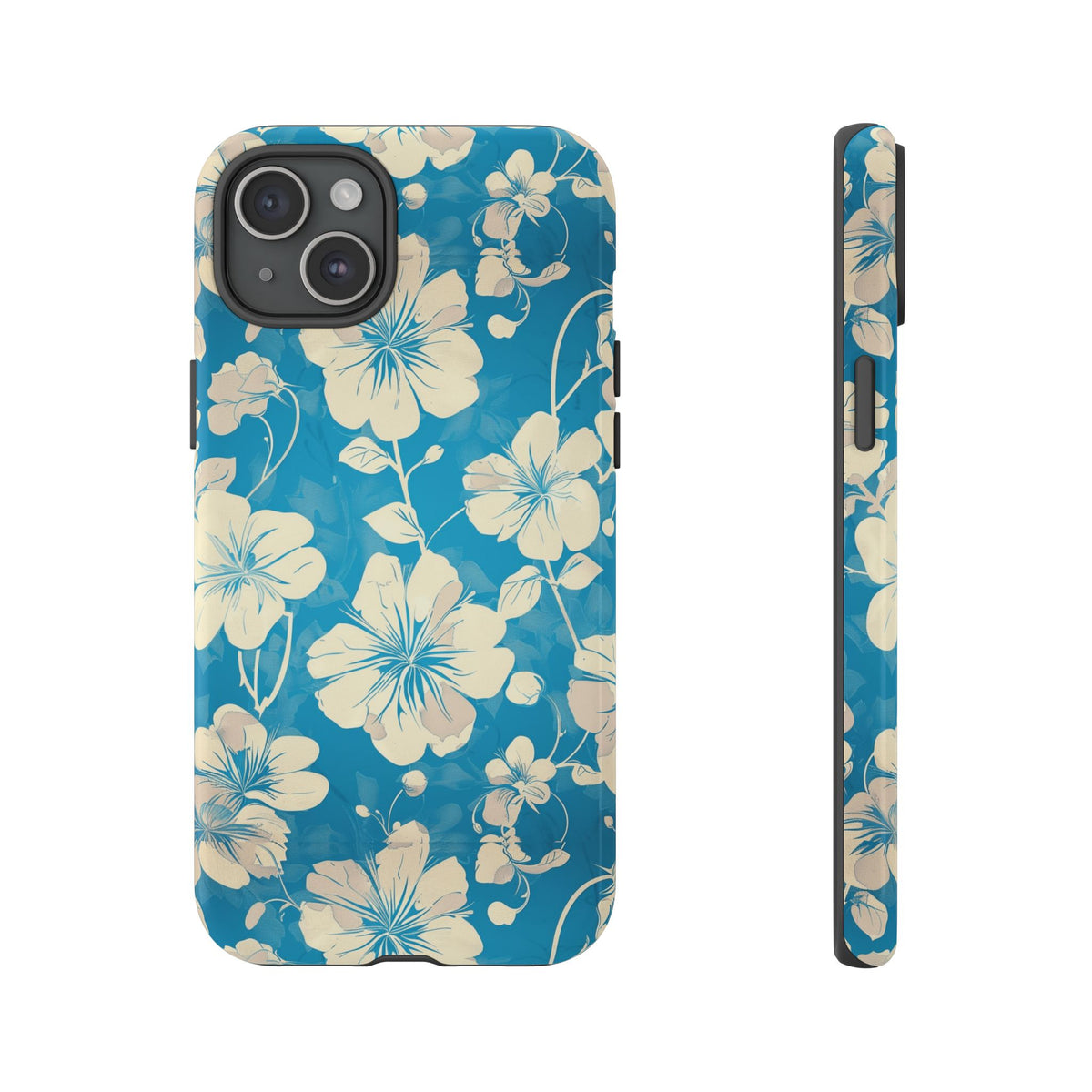 Blue Floral Seamless Pattern Phone Case