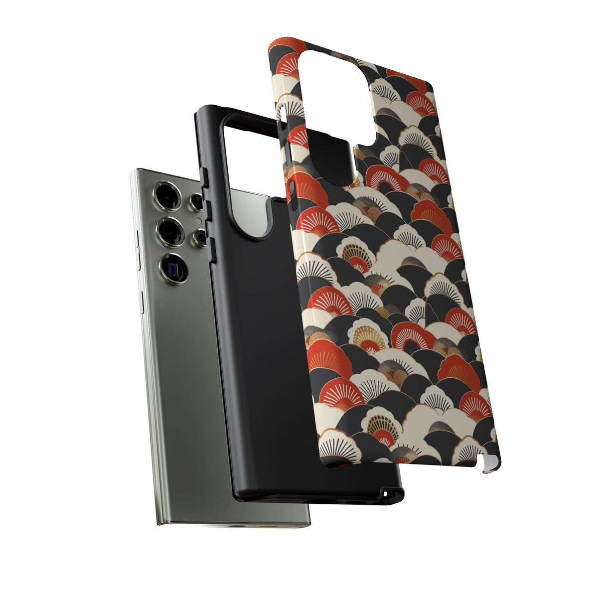 Japanese Pattern Phone Case – Elegant & Timeless Design for Your Phone 080