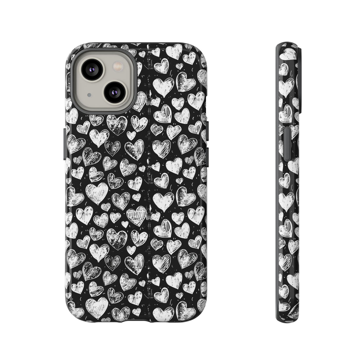 Heart Pattern Phone Case – Stylish & Loving Design for Your Device 815