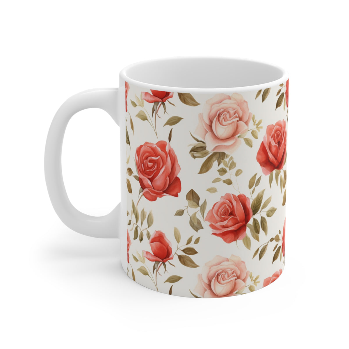 Various Watercolor Design All Over Coffee Mug – Unique Artistic Ceramic Coffee Cup 342