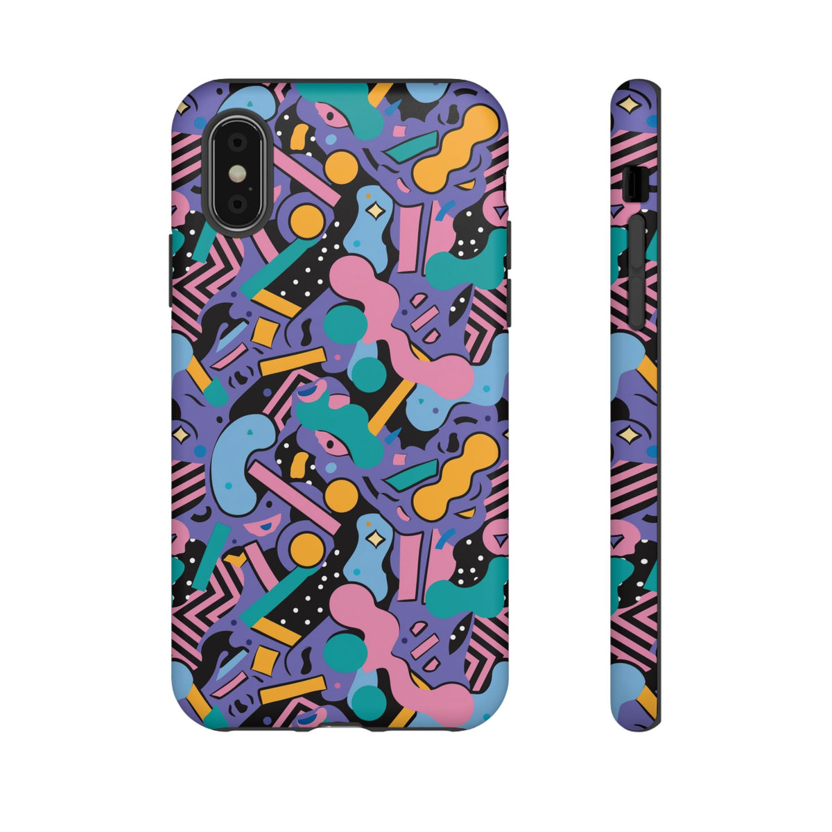 90s Themed Seamless Pattern Phone Case – Embrace Retro Style and Protection 234