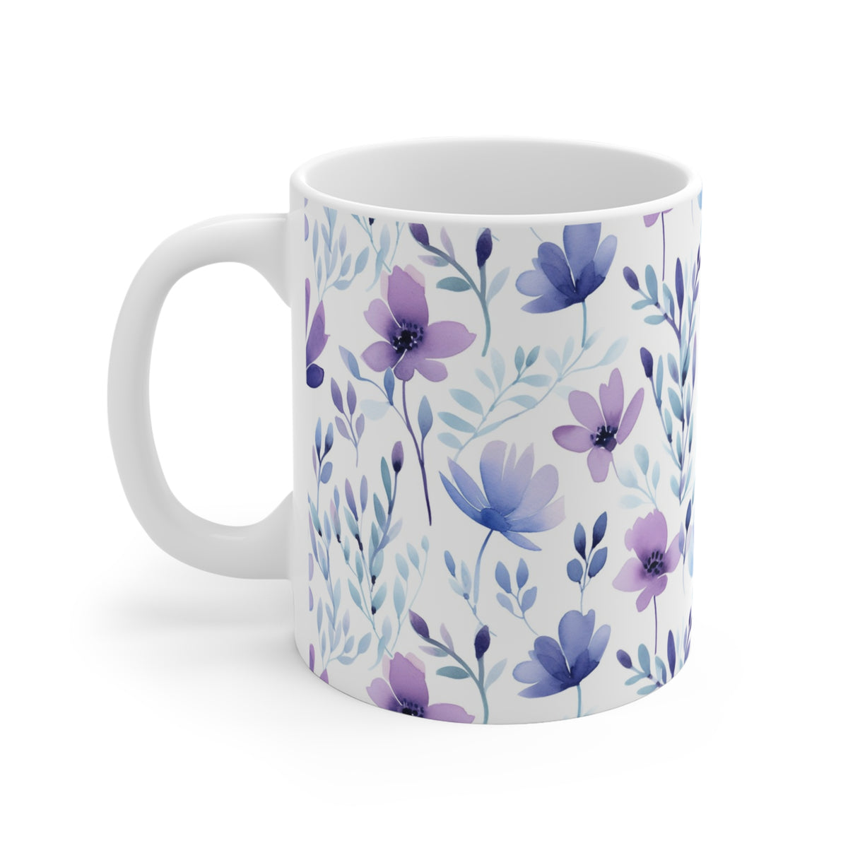 Various Watercolor Design All Over Coffee Mug – Unique Artistic Ceramic Coffee Cup 853