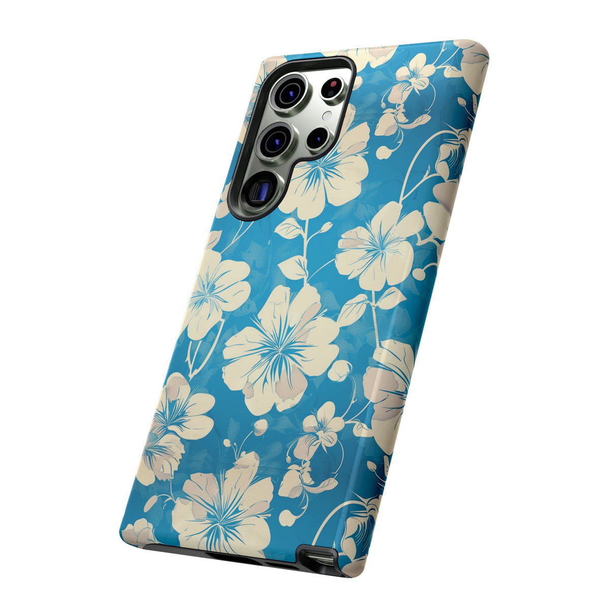 Blue Floral Seamless Pattern Phone Case