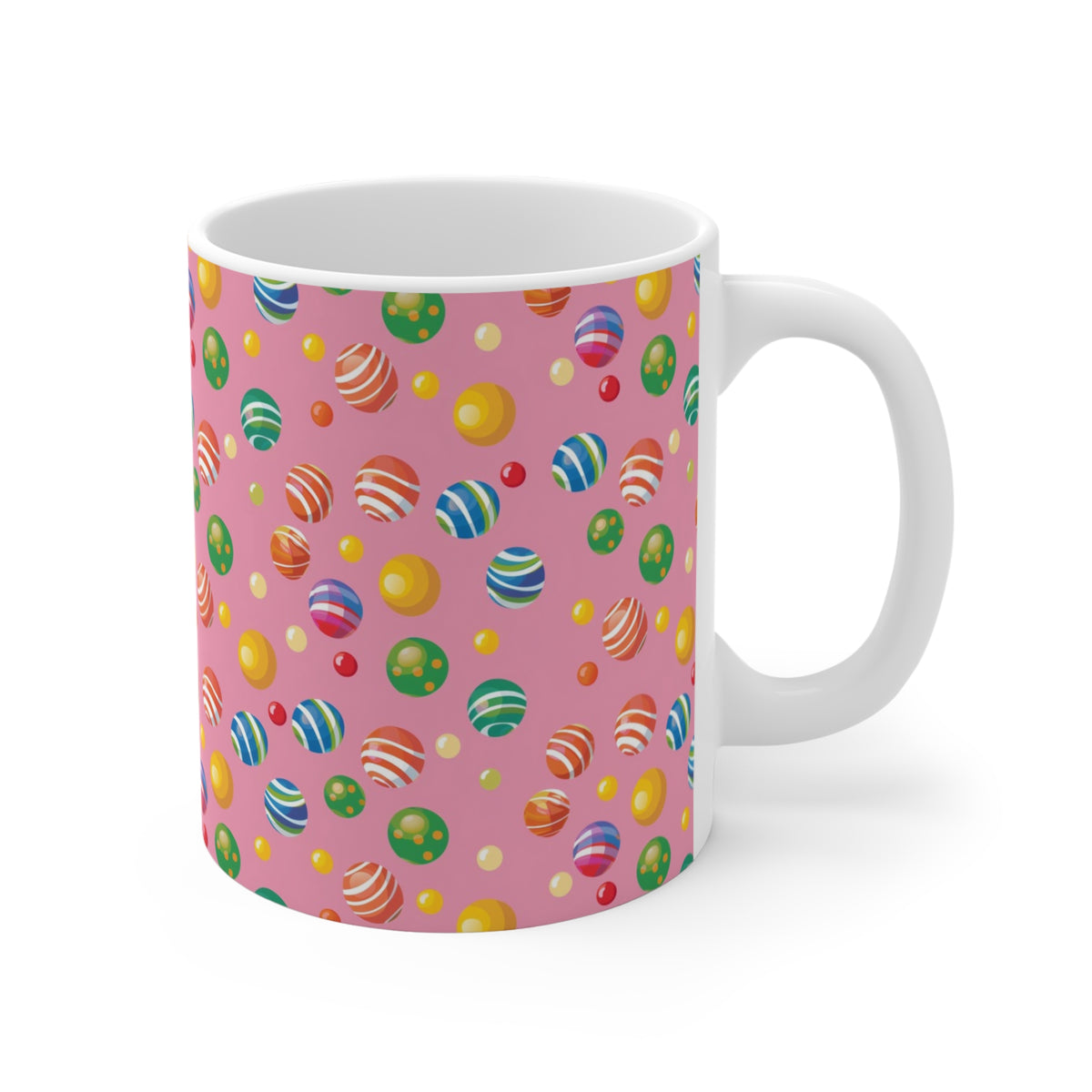 Colorful All-Over Candy Theme Coffee Mug Fun Ceramic Drinkware 132