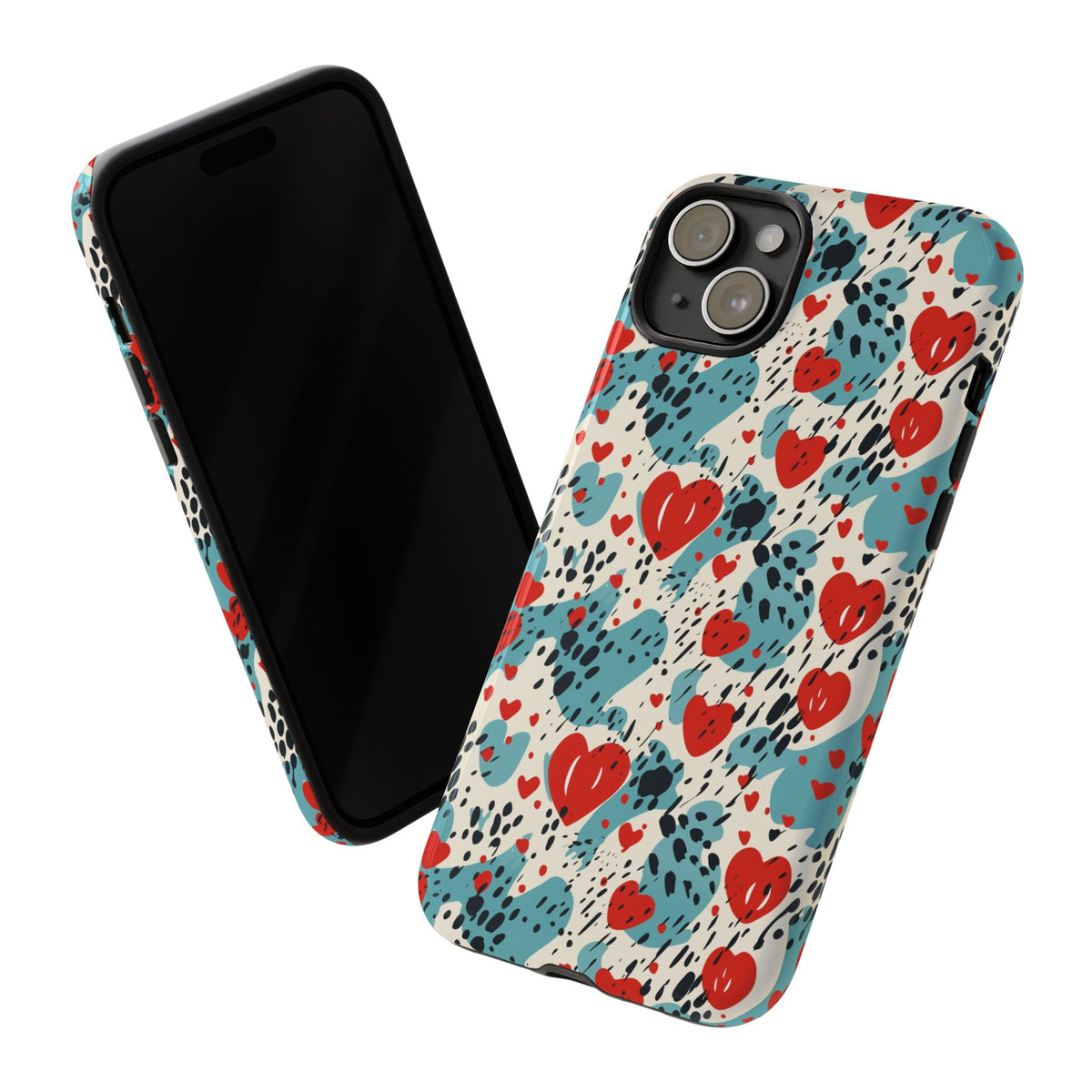 Heart Pattern Phone Case – Stylish & Loving Design for Your Device 822