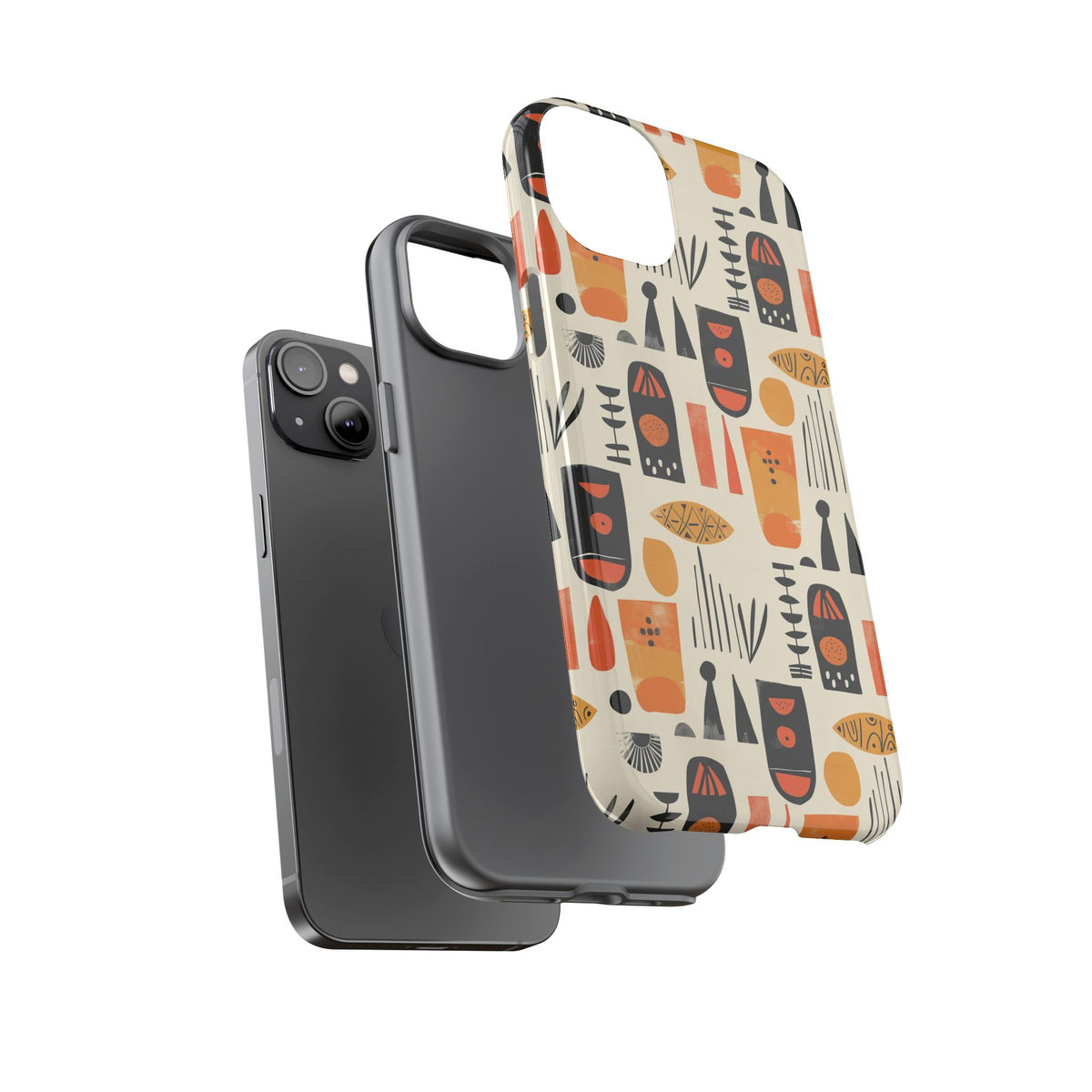 Stylish African Pattern Phone Case – Unique and Vibrant Protection 208