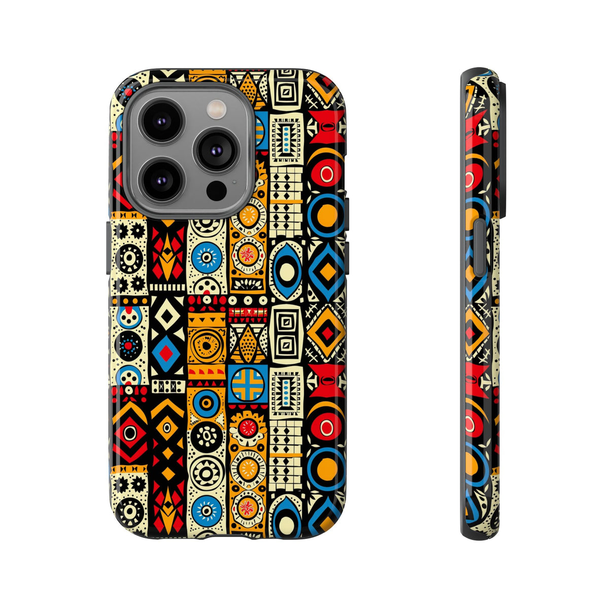 Stylish African Pattern Phone Case – Unique and Vibrant Protection 206