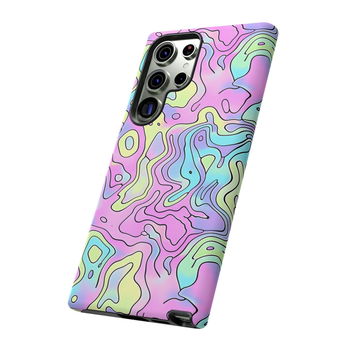 Abstract Pastel Waves and Wavy Lines Phone Case – Elegant and Modern Phone Cover 2