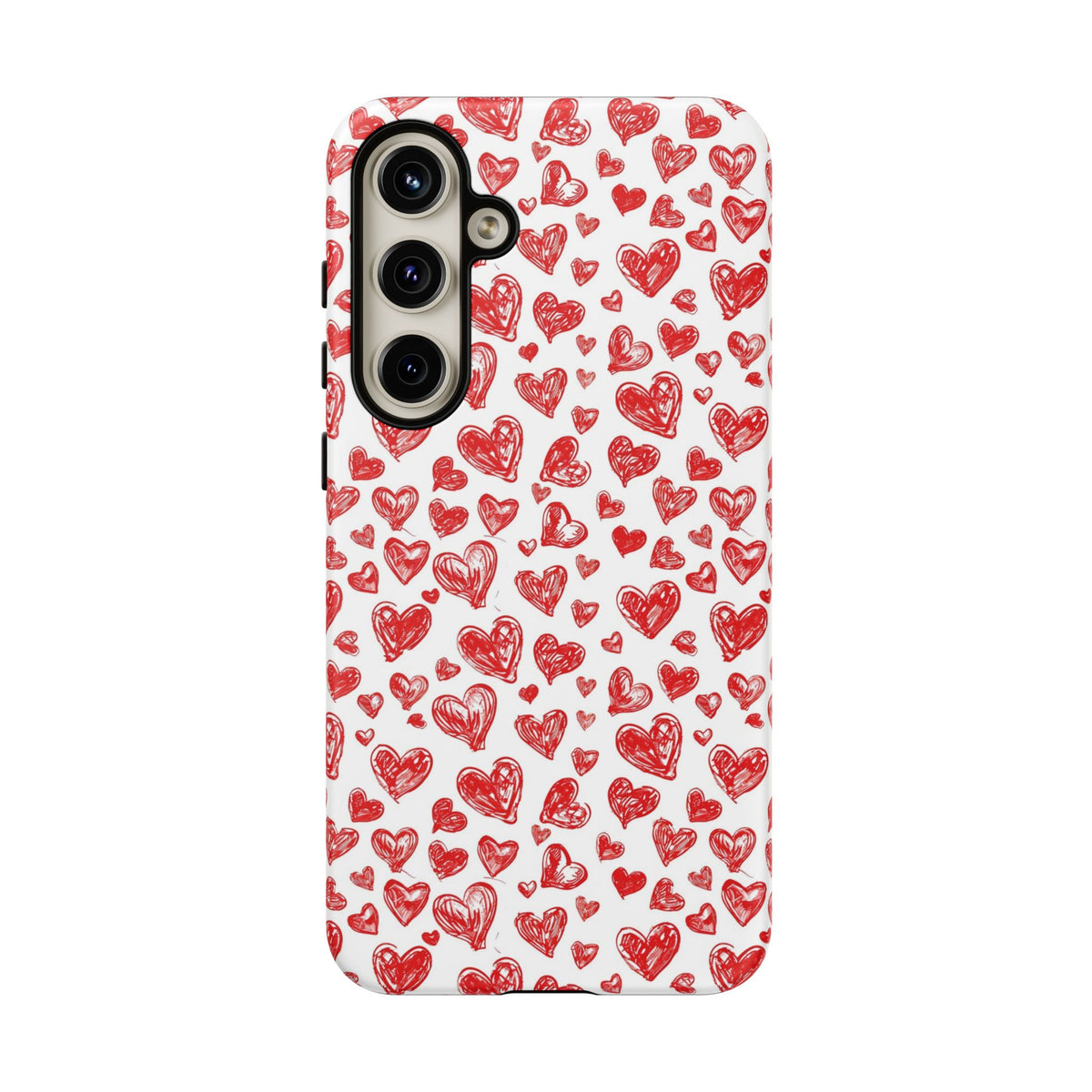 Heart Pattern Phone Case – Stylish & Loving Design for Your Device 814