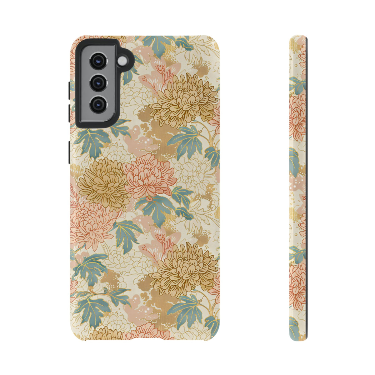 Japanese Blossom Asian Floral Design Phone Case – Elegant Floral Phone Cover