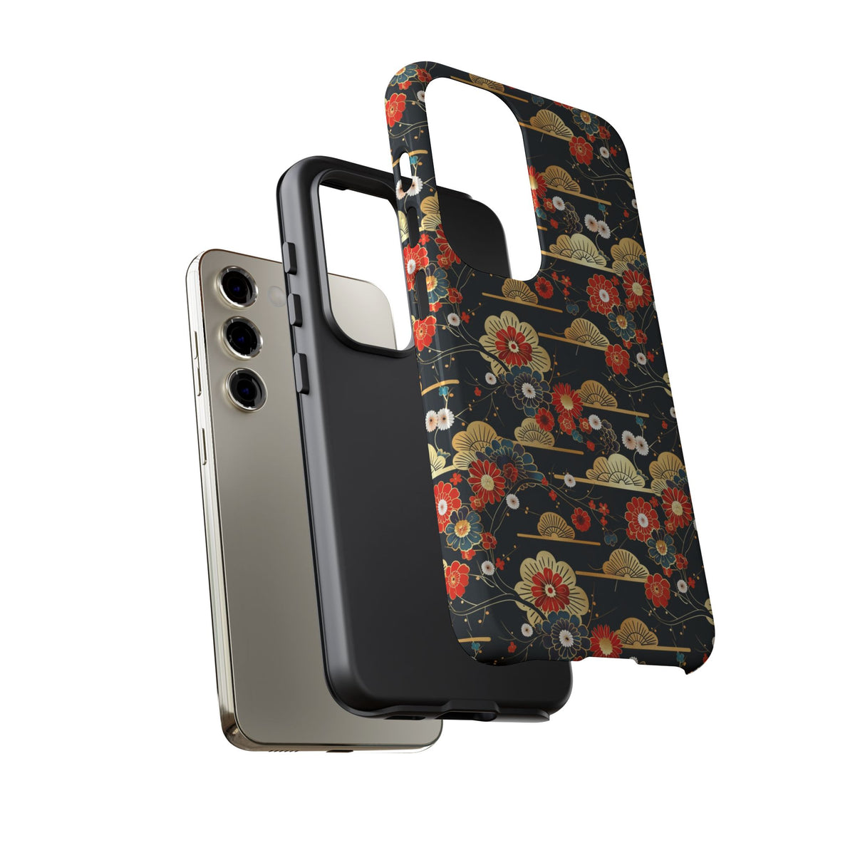 Japanese Pattern Phone Case – Elegant & Timeless Design for Your Phone 063