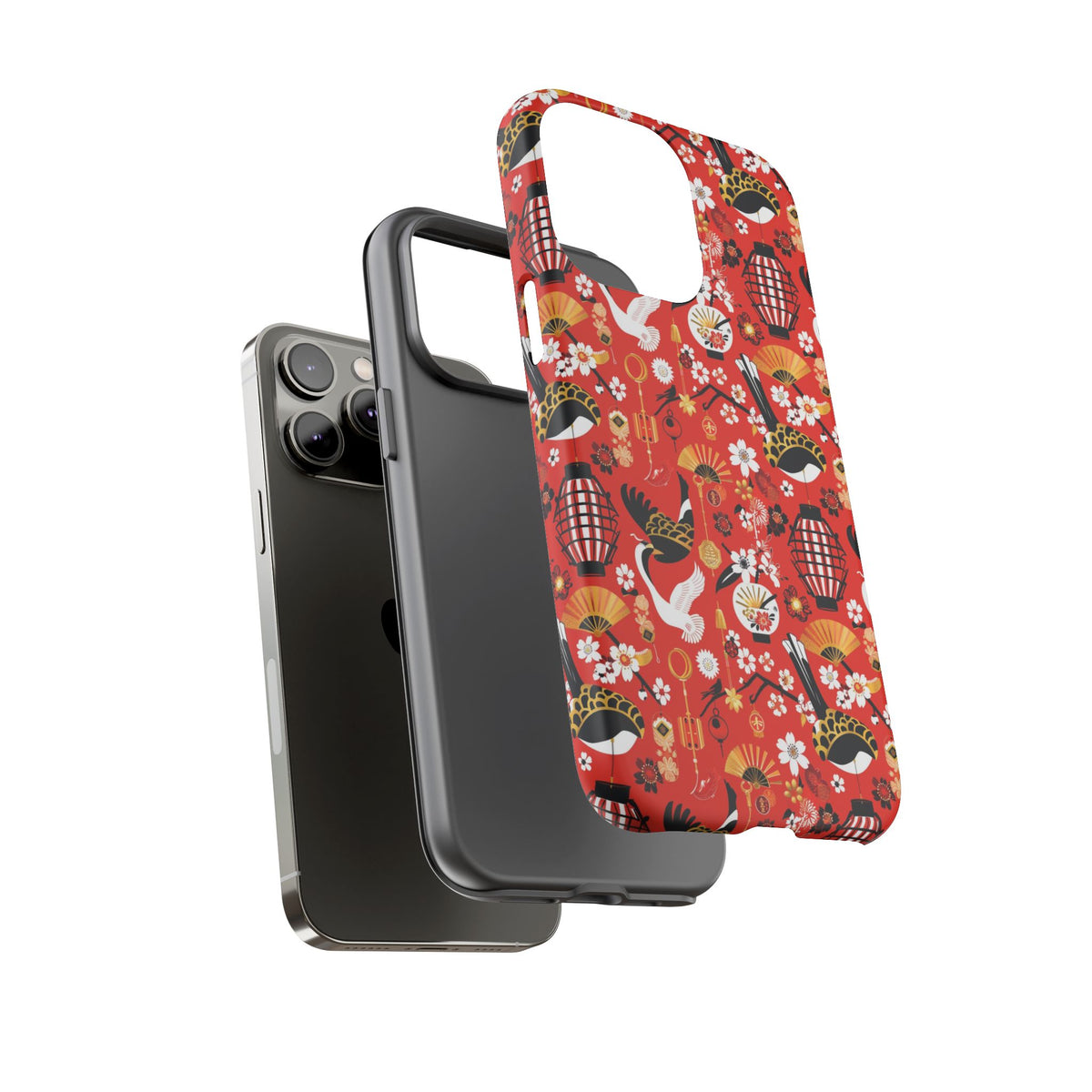 Japanese Pattern Phone Case – Elegant & Timeless Design for Your Phone 056