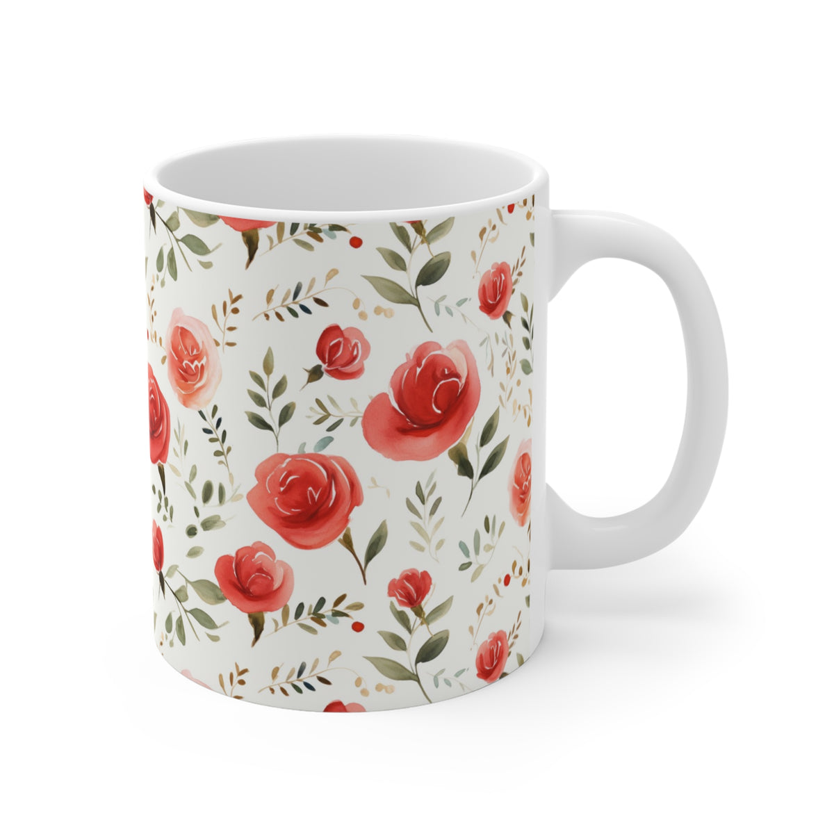 Various Watercolor Design All Over Coffee Mug – Unique Artistic Ceramic Coffee Cup 123