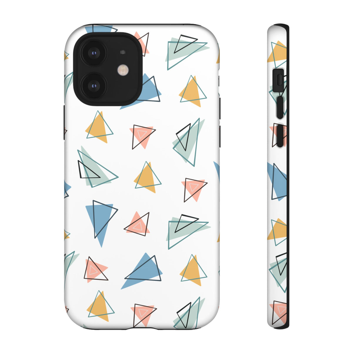 Triangle Pattern Phone Case – Modern & Durable Geometric Design