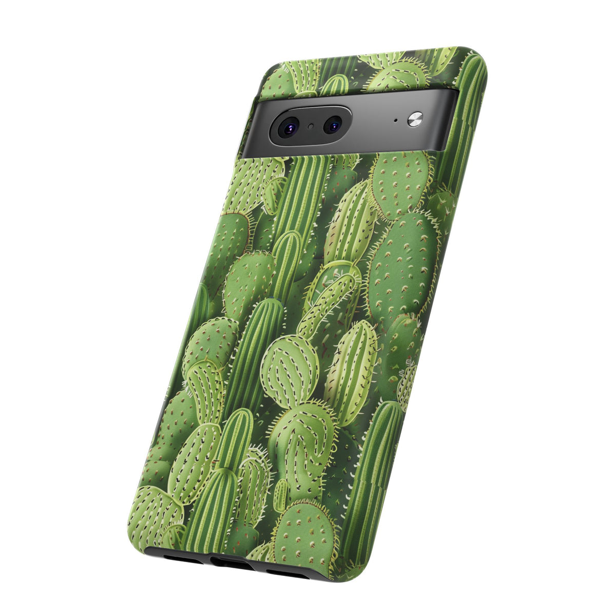 Cactus Embroidery Phone Case – Elegant and Unique Handcrafted Cactus Design