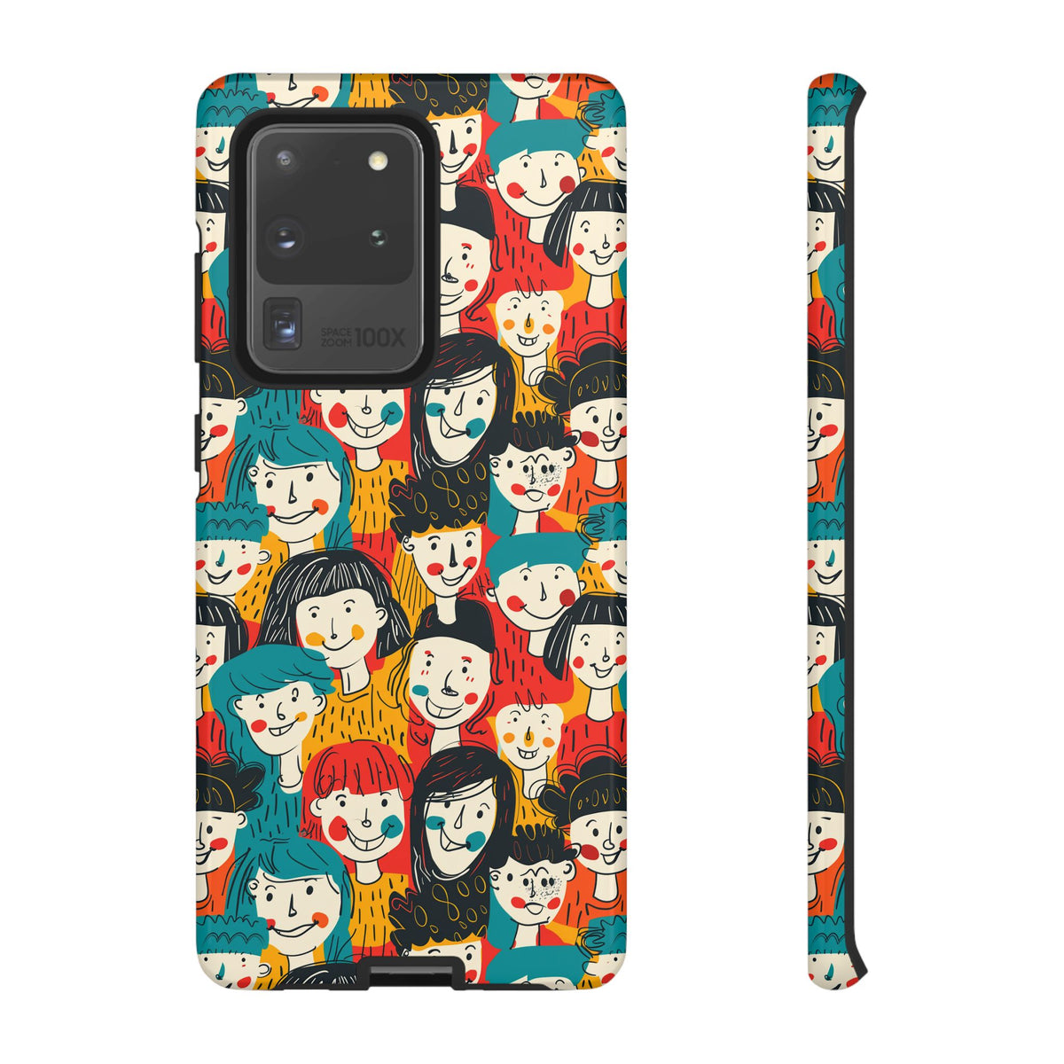 Happy Faces Phone Case – Joyful and Cheerful Design for a Bright Look 3