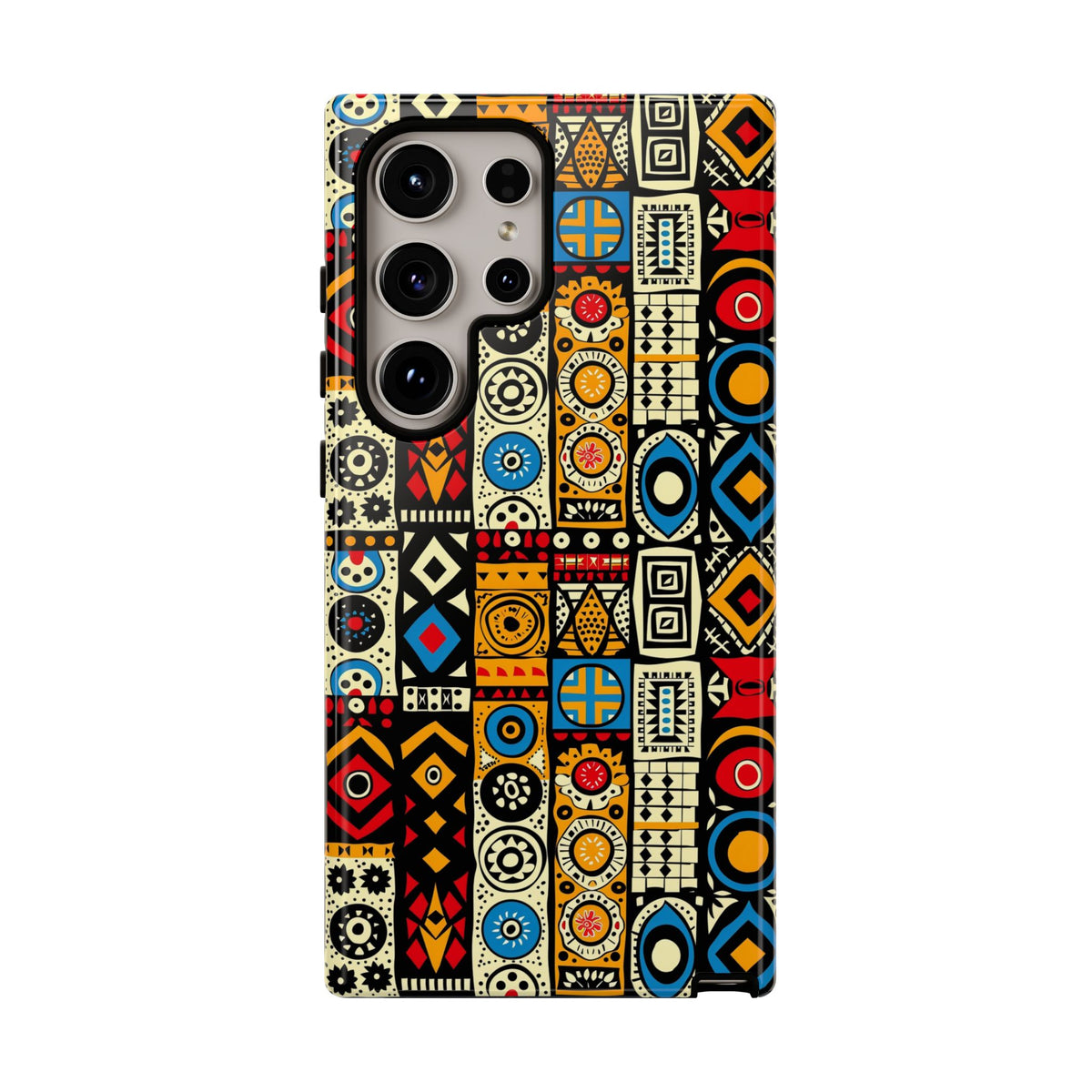 Stylish African Pattern Phone Case – Unique and Vibrant Protection 206