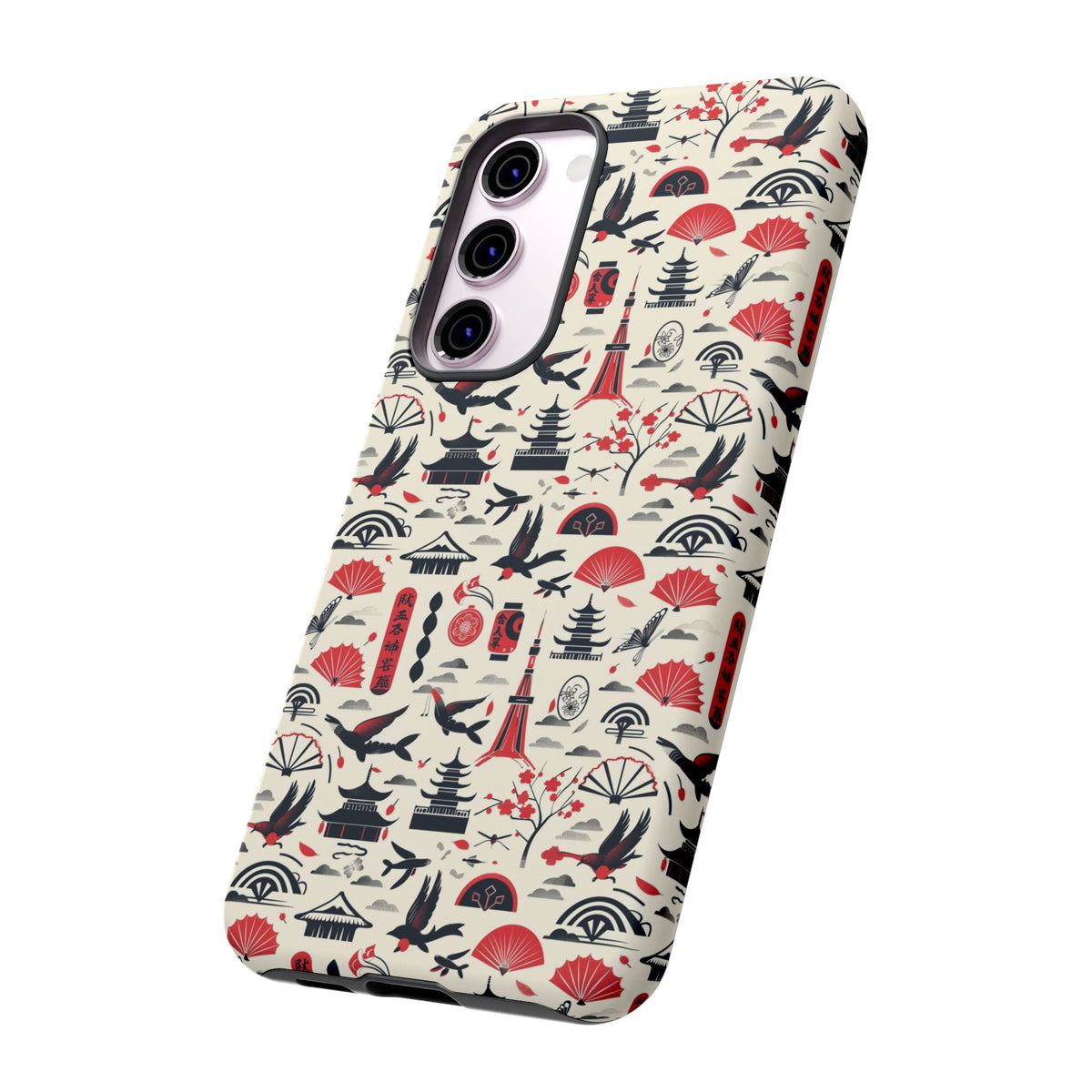 Japanese Pattern Phone Case – Elegant & Timeless Design for Your Phone 067