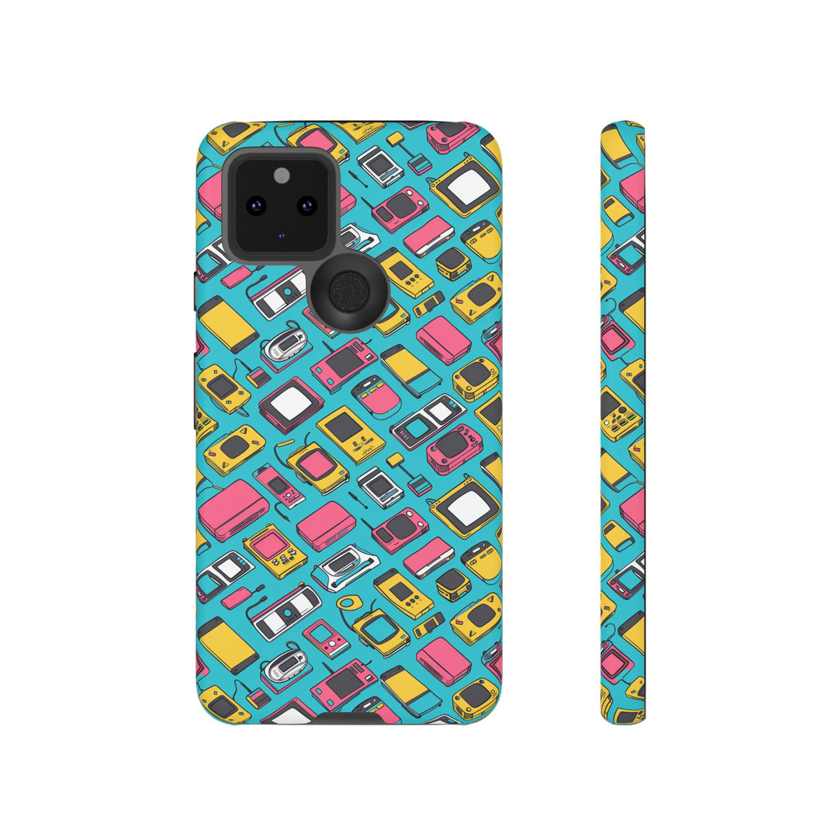 90s Themed Seamless Pattern Phone Case – Embrace Retro Style and Protection 237