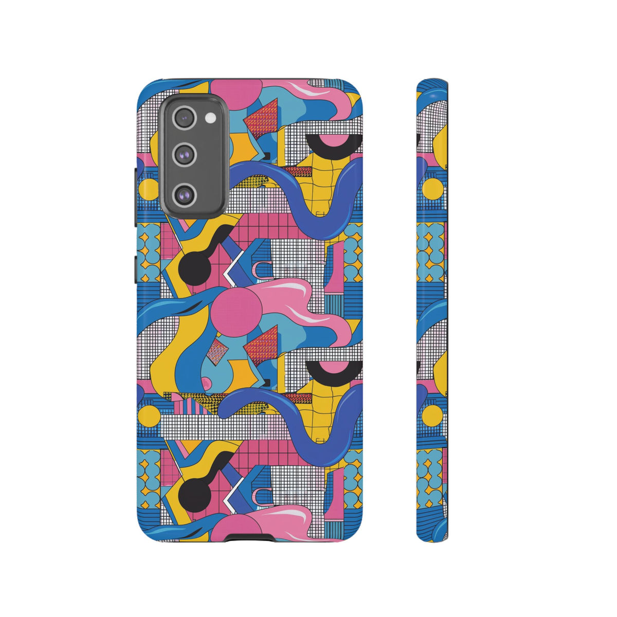 90s Themed Seamless Pattern Phone Case – Embrace Retro Style and Protection 224