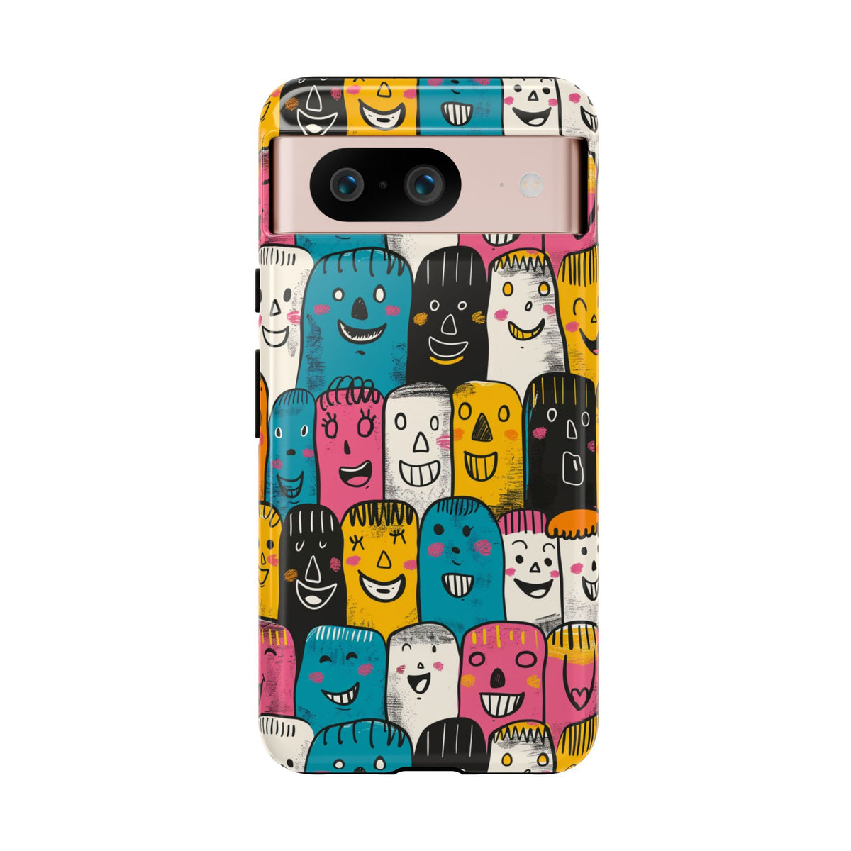 Happy Faces Phone Case – Joyful and Cheerful Design for a Bright Look 5