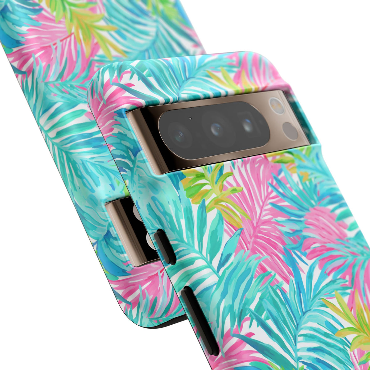 Vibrant Summer Leaves Phone Case – Colorful & Durable Summer Design