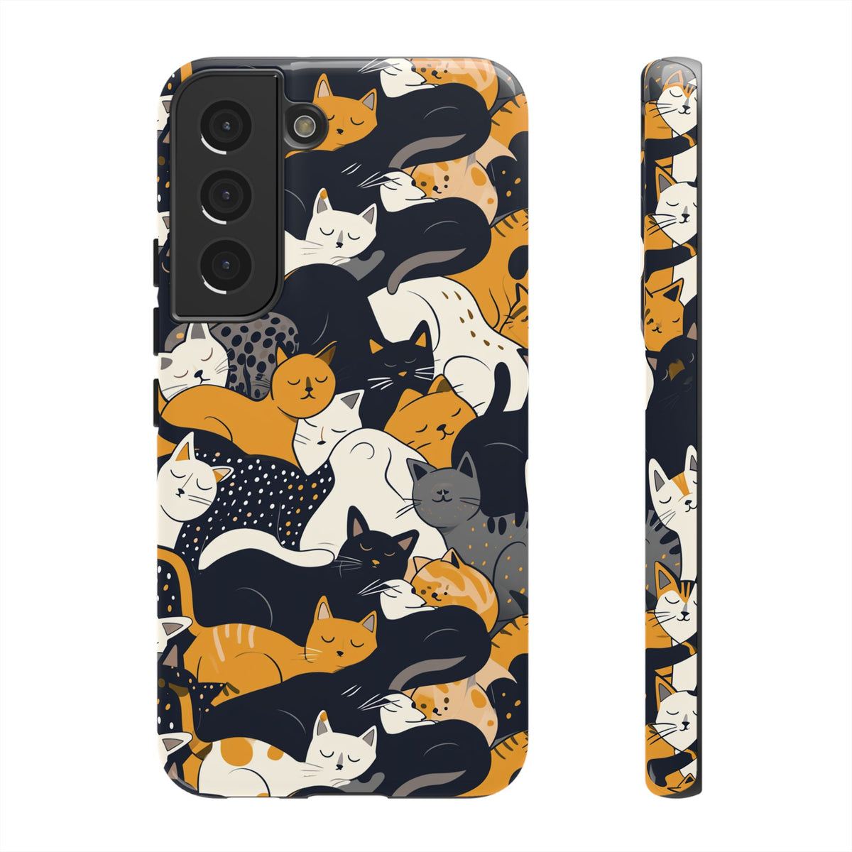 Seamless Cat Pattern Design Phone Case – Playful and Stylish Cat-Themed Phone Cover 2