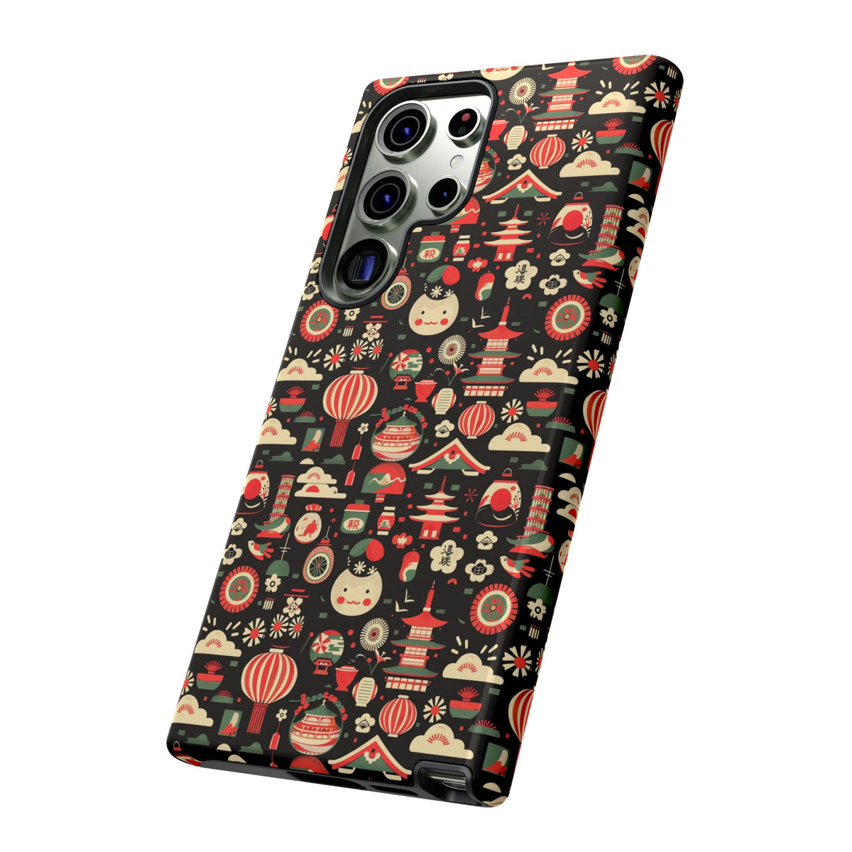 Japanese Pattern Phone Case – Elegant & Timeless Design for Your Phone 032